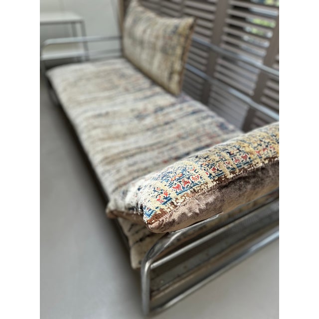 Bauhaus Tubular Steel Daybed with Cushions by Jan Kath, 1930s For Sale - Image 4 of 15