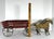 Antique Gibbs Toy Horses & Wagon: Litho Pacers, Red Wagon, c. 1908 For Sale - Image 9 of 10