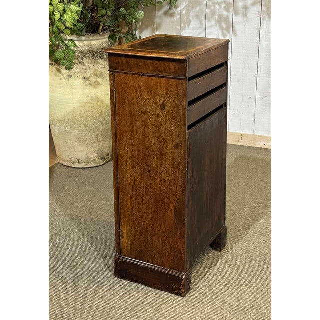 Brown Late 19th Century English Mahogany Bedside Table For Sale - Image 8 of 13