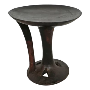 Vintage Naga Serving Bowl Stool