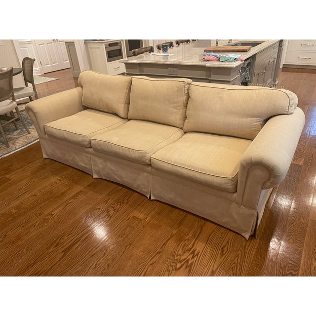 Elevate your space with this exquisitely crafted, custom sofa from renowned manufacturer Classic Sofa of NY. This piece...