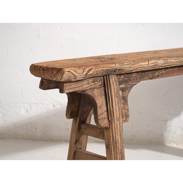 Antique Chinese Bench, 1870s For Sale - Image 4 of 11