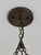 Brass Art Nouveau Petal Pendant Light, Antique Brass Finish Solid Brass Flower Shade, 4 Light Hanging Fixture For Sale - Image 8 of 12