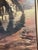 Farmhouse Vintage Signed “Bell” American West Large Painting on Canvas- Watering the Horses For Sale - Image 3 of 12