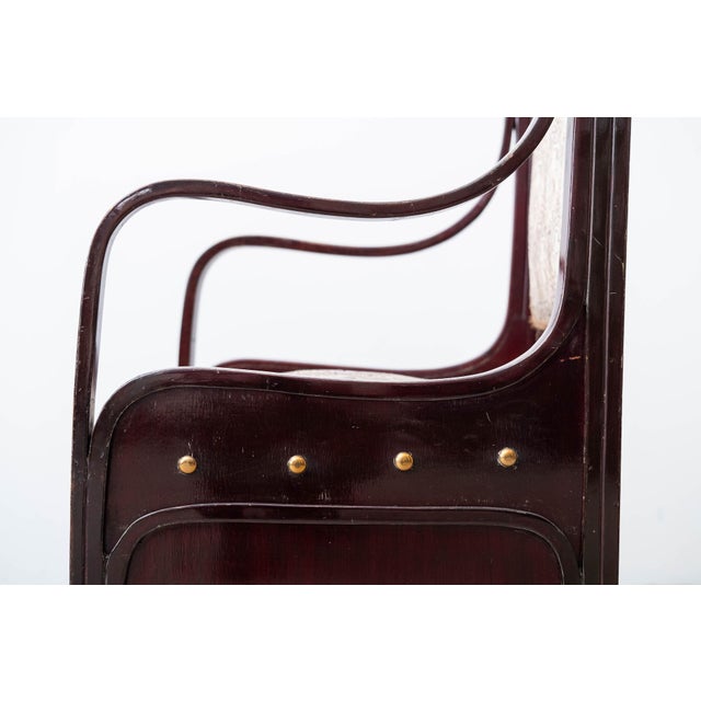 Art Nouveau Secessionistic Armchair by Josef Hoffmann for Jacob & Josef Kohn, Vienna, 1901 For Sale - Image 6 of 18