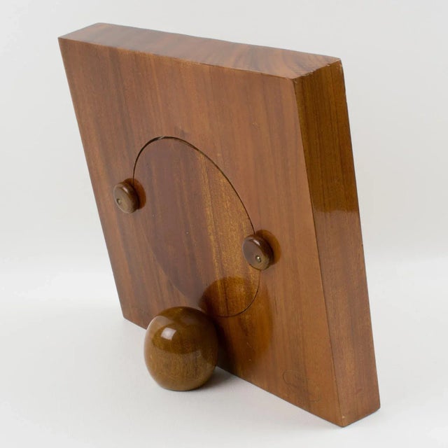 Brown Italian Emanuele Pantanella Wooden Picture Frame For Sale - Image 8 of 13