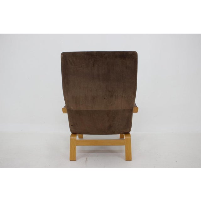 Animal Skin Contino Leather Armchair attributed to Yngve Ekström, Sweden, 1970s For Sale - Image 7 of 15