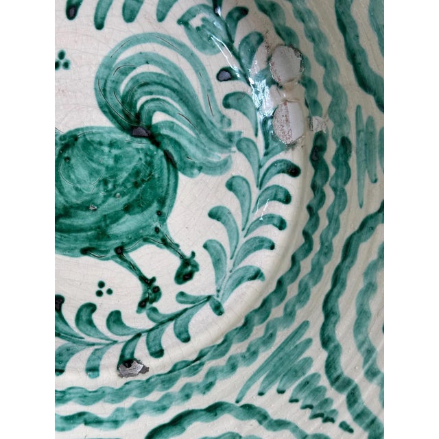 Large Spanish Fajalauza Ceramic Lebrillo Bowl For Sale - Image 6 of 9