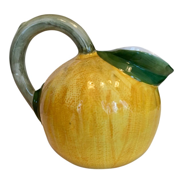 Ceramic Lemon Shaped Pitcher Chairish