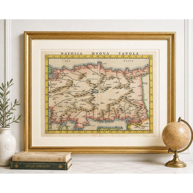 Renaissance Map of Anatolia Nuova Tavola, Italy, 1598 For Sale - Image 3 of 10