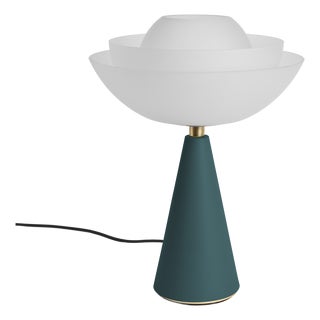Lotus Table Lamp in Petrol Blue by Serena Confalonieri for Mason Editions For Sale
