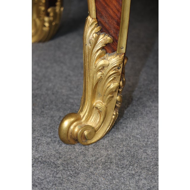 Palatial 19th C. Louis XV Bronze Mounted Figural Marble Top Commode by Rosel For Sale - Image 10 of 15