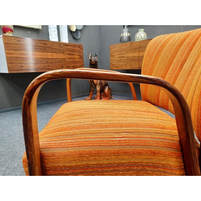 French Armchairs by Hugues Steiner for Steiner, 1940s, Set of 4 For Sale - Image 9 of 15