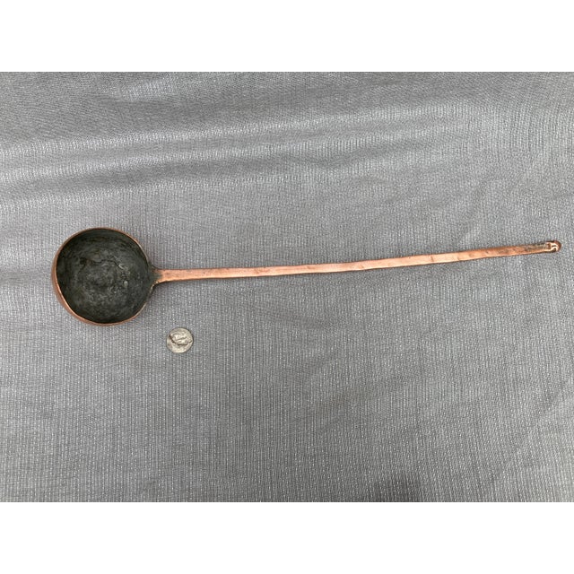 Antique Polished Copper Ladle For Sale - Image 4 of 10