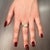 Natural Opal Diamond Ring 6.75 14k W Gold 4 TCW Certified For Sale - Image 9 of 12