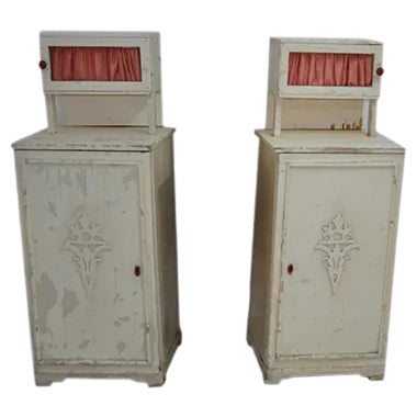 Antique Hungarian Nightstands, Set of 2 For Sale