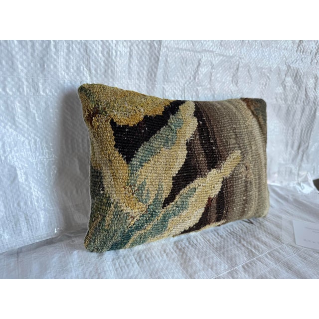 Baroque 17th Century Flemish Abstract Tapestry Pillow For Sale - Image 3 of 3