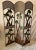 Metal Mid 20th Century Metal Palm Tree Trifold Panel/ Screen For Sale - Image 7 of 10