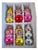Vintage Czechoslovak Glass Christmas Ornaments, 1960, Set of 6 For Sale