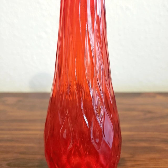 Glass Barovier and Toso Carnelian Red Murano Glass Vase For Sale - Image 7 of 10