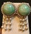 Vintage Natural Jade Earring & Ring Set + Natural Pearls, 14 K Yellow Gold 48 Gm For Sale - Image 18 of 18