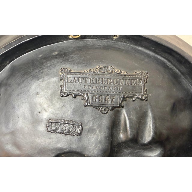 Antique 1800's Wilhelm Schiller Sohn Oil Terracotta Wall Plate Plaque Sculpture For Sale - Image 12 of 13