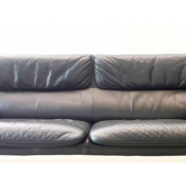 Animal Skin Black Leather Model Ds-2011/02 Sofa by de Sede, 1980s For Sale - Image 7 of 17