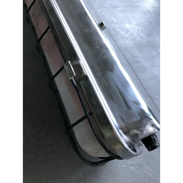 Silver Vintage Industrial Ceiling Lamp, 1980s For Sale - Image 8 of 9