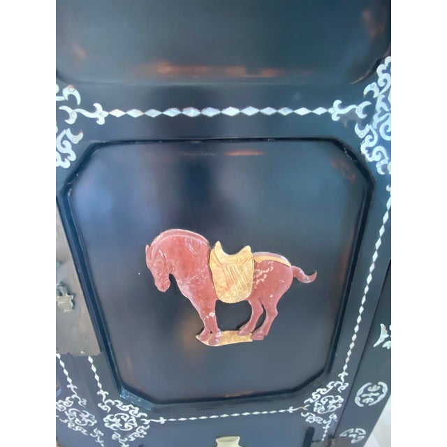 Metal 1900s Antique Chinese Cabinet For Sale - Image 7 of 11