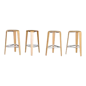 Mid 20th Century Four "Tre" Bar Stools by Davis Furniture - Set of 4
