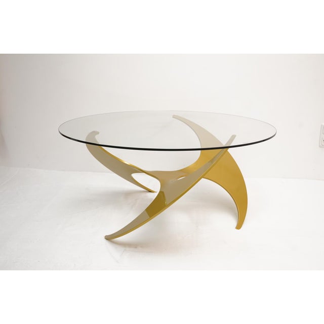 Aluminum Coffee Table attributed to Knut Hesterberg for Ronald Schmitt, 1960s For Sale - Image 3 of 16
