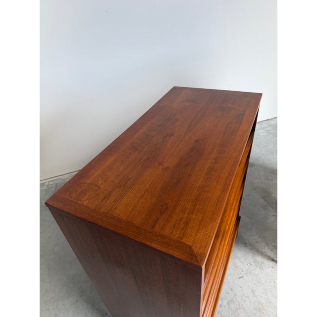 Wood Mid Century Lane Rhythm Tallboy Dresser For Sale - Image 7 of 12
