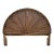 Faux Bamboo Arch Wooden Wicker King Size Headboard For Sale