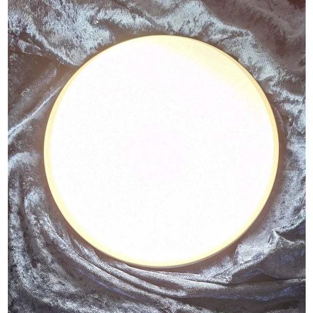 Vintage Ceiling Lamp with Glass Shade and Metal Mount from Limburg, 1970s For Sale - Image 9 of 9