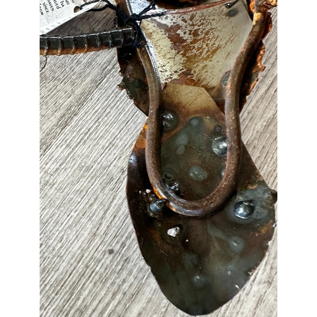 1980s Large EisenArt Handmade Steel Lizard Sculpture by Isa Cooley & Axel Soldwedel, Sedona For Sale - Image 12 of 12