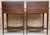 1940s Pair of Neoclassical Marquetry Bedside Tables With Drawers and Upper Compartment For Sale - Image 9 of 18
