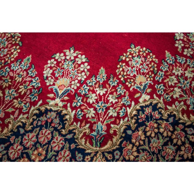Middle Eastern Hand-Knotted Kerman Rug For Sale - Image 6 of 12