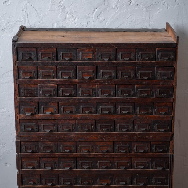 Wood Oak Haberdashery Cabinet, c.1930 For Sale - Image 7 of 15