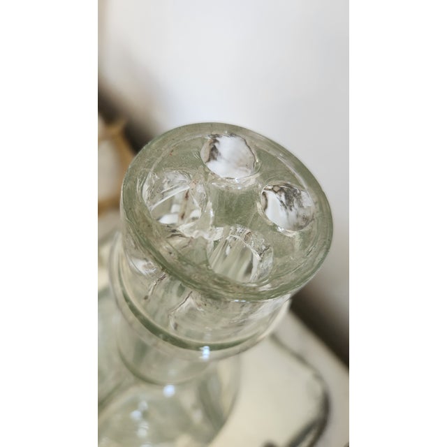 Mid-Century Modern Vintage French Four-Section Glass Bar Decanter With Spouts For Sale - Image 3 of 18