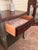 French Provincial Vintage Dixie Side Table | Refinished Solid Wood Accent Table in Olive Green & Mahogany For Sale - Image 3 of 9