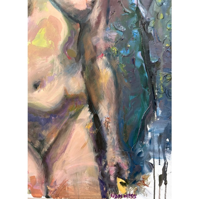 “Portrait of a Woman with Straw Hat”, Original Oil Painting, by Van Ness 24”x30”x2”, on gallery wrapped canvas, ready to...