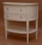 Italian Italian Style Ivory With Gold Hand Painted Halfmoon Chest For Sale - Image 3 of 4