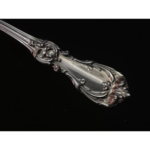 This listing is for a Reed & Barton Sterling Silver large salad serving spoon in the gorgeous "Burgundy" pattern. The...