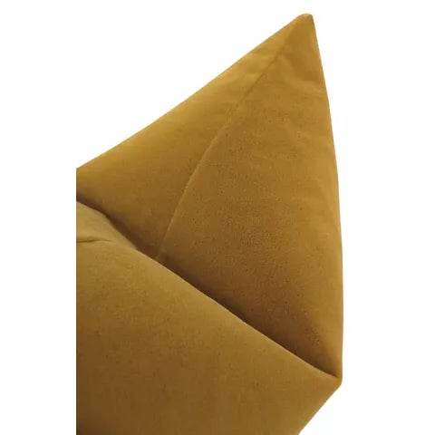 22" Bourbon Mohair Velvet Pillows - a Pair For Sale - Image 4 of 5