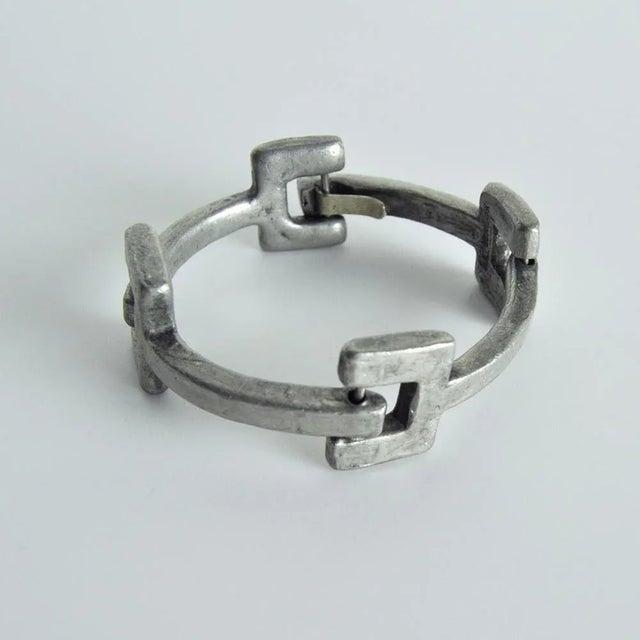 Vintage Danish Pewter Bracelet, 1970s For Sale - Image 15 of 15
