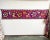 Vintage Suzani long runner textile. Hand embroidered decorative tribal textiles in bright colors on cotton or silk...