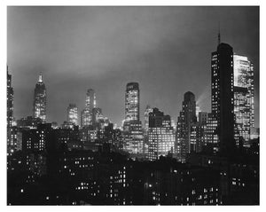 'New York at Night' Unframed Archival Pigment Print