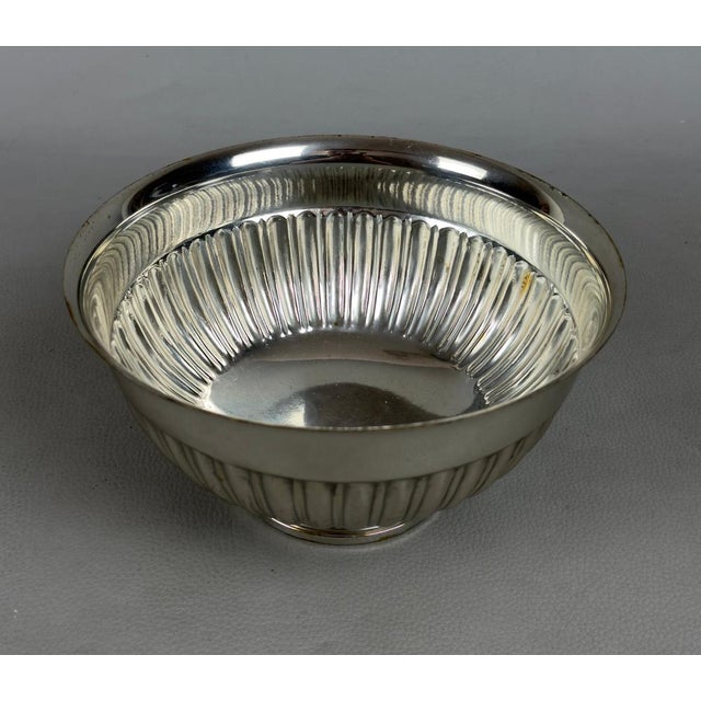 Silver-Plated Fruit Bowl Centerpiece with Noble Coat of Arms Brand For Sale - Image 4 of 11