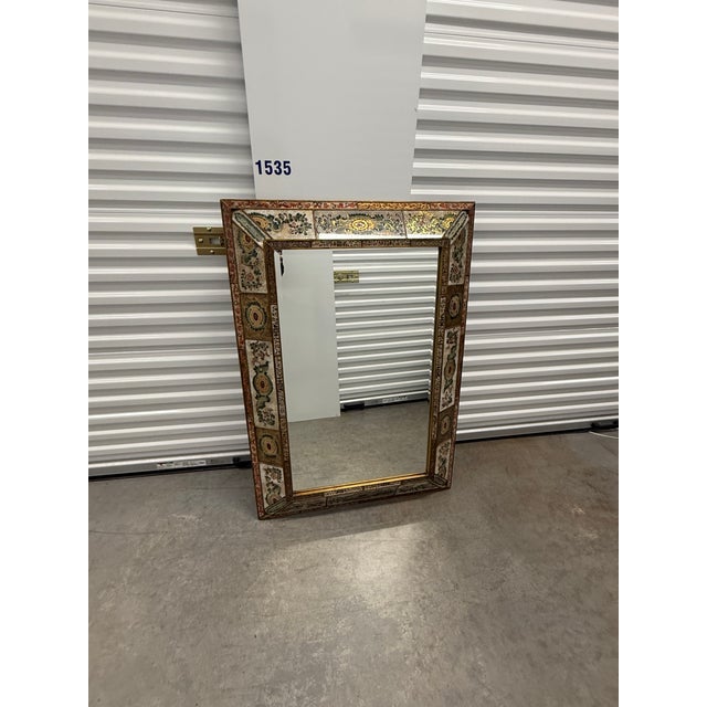 Beautiful Verre Eglomise Mirror. Excellent condition.