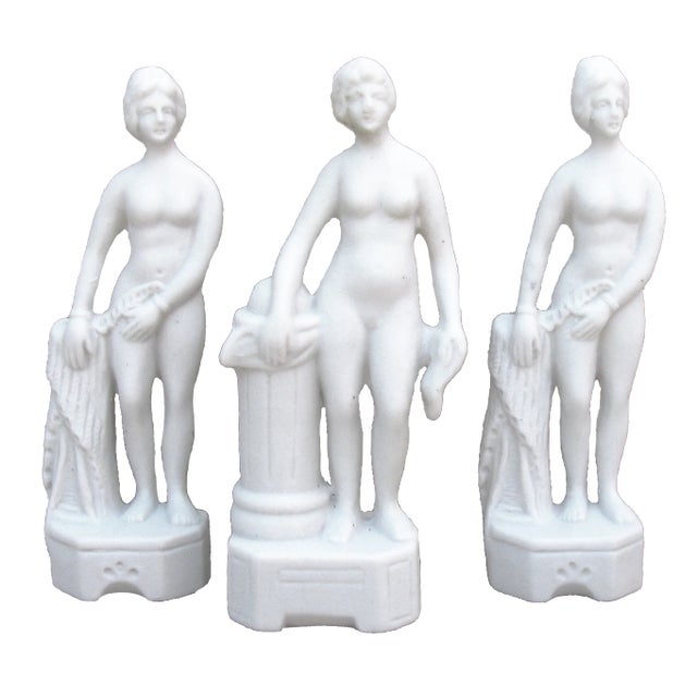 Classical Bisque Female Nudes, Set of 3 For Sale - Image 4 of 4